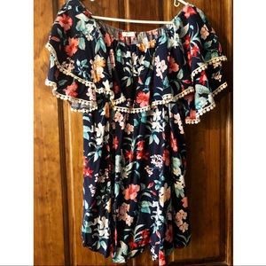 Floral Off-The-Shoulder Shift Dress